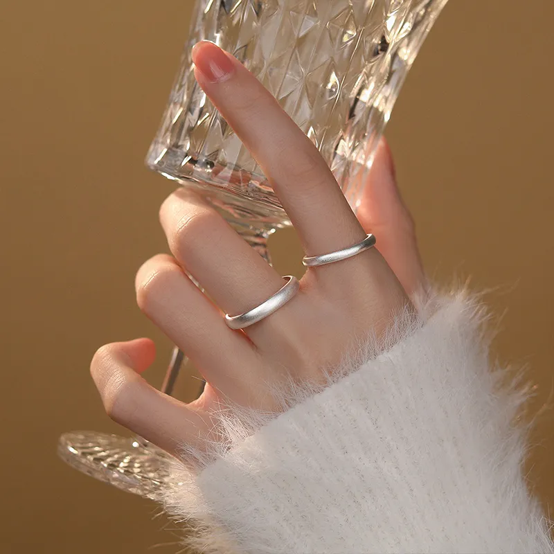 YINSHANGYA S999 Fine Silver Rings Unisex-4
