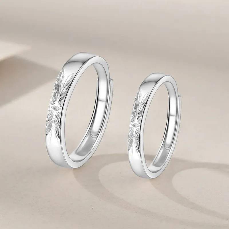 VIVIWELL 999 Fine Silver Rings Unisex-1