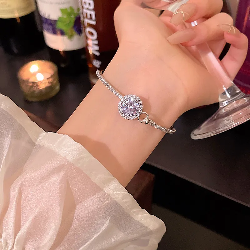 VIVIWELL Zircon Bangles Women's-4