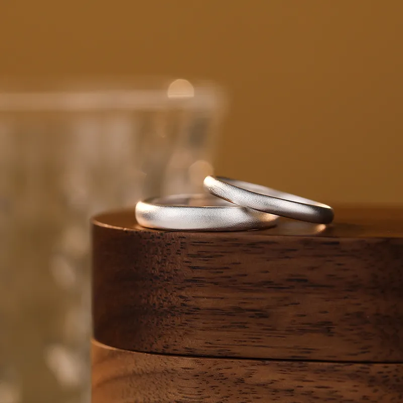 YINSHANGYA S999 Fine Silver Rings Unisex-2