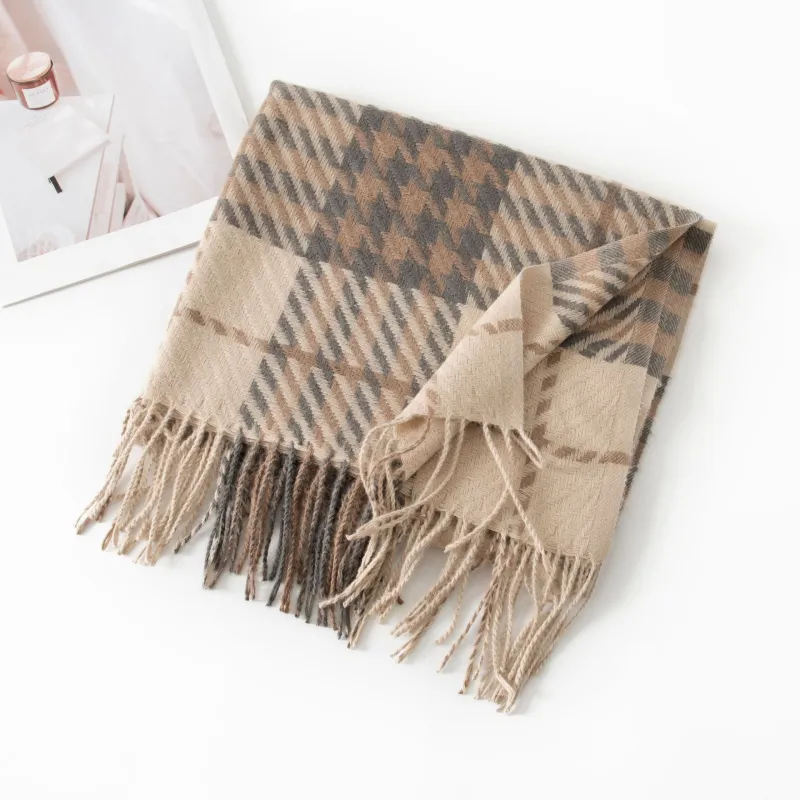 ASTAR HADES Wool Knit Scarves Unisex Multicolor-1