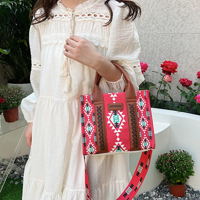 Bywhich Canvas Crossbody One Shoulder Handbag Regular Women's Multicolor-11