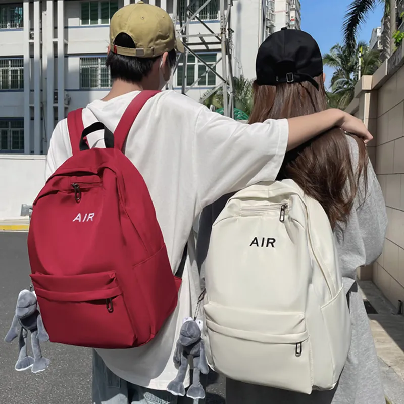 Bywhich Nylon Backpack Regular Unisex Red/Black/White/Gray-2
