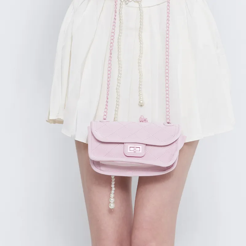 Bywhich PU Shoulder Bag Regular Women's Pink Black-4
