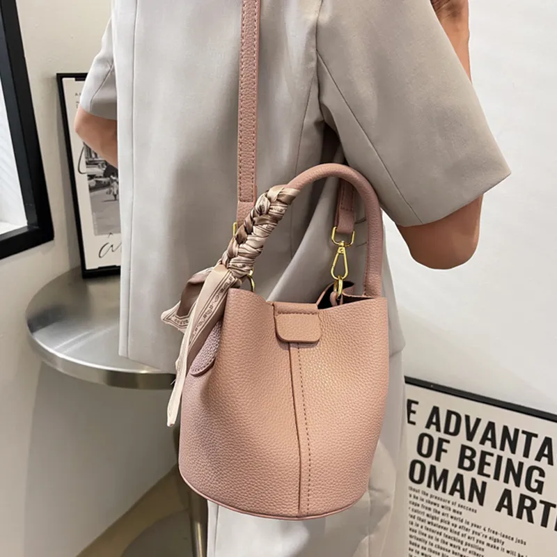 Bywhich PU One Shoulder Handbag Crossbody Bag Regular Women's White-9
