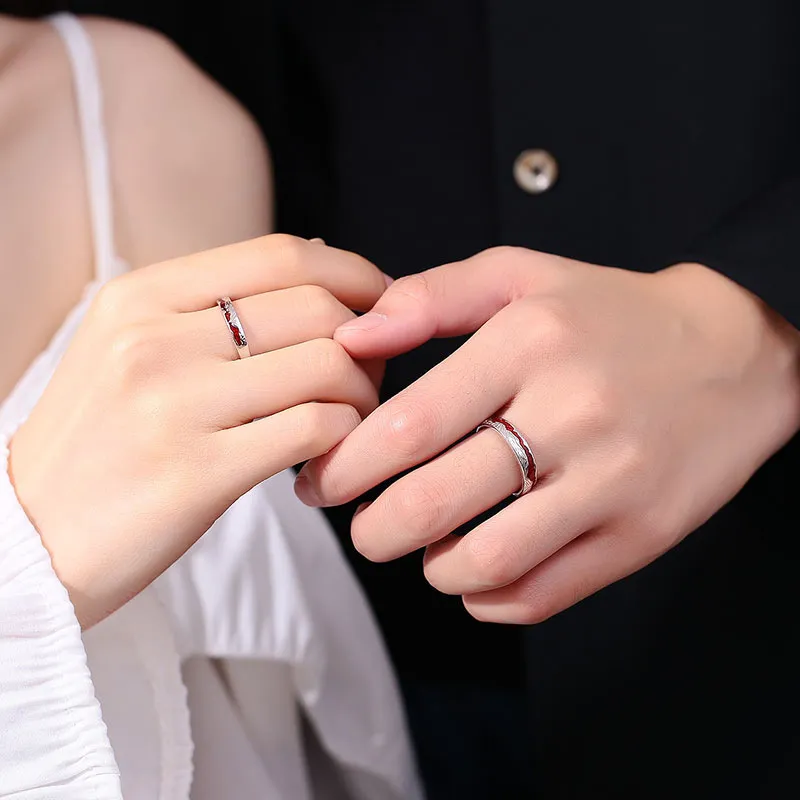 VIVIWELL 999 Fine Silver Rings Unisex-1
