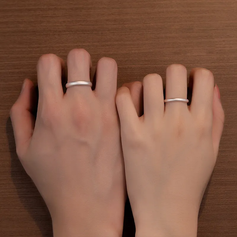 YINSHANGYA S999 Fine Silver Rings Unisex-1