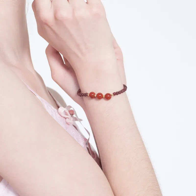 VIVIWELL Strawberry Quartz Bracelets Women's-2