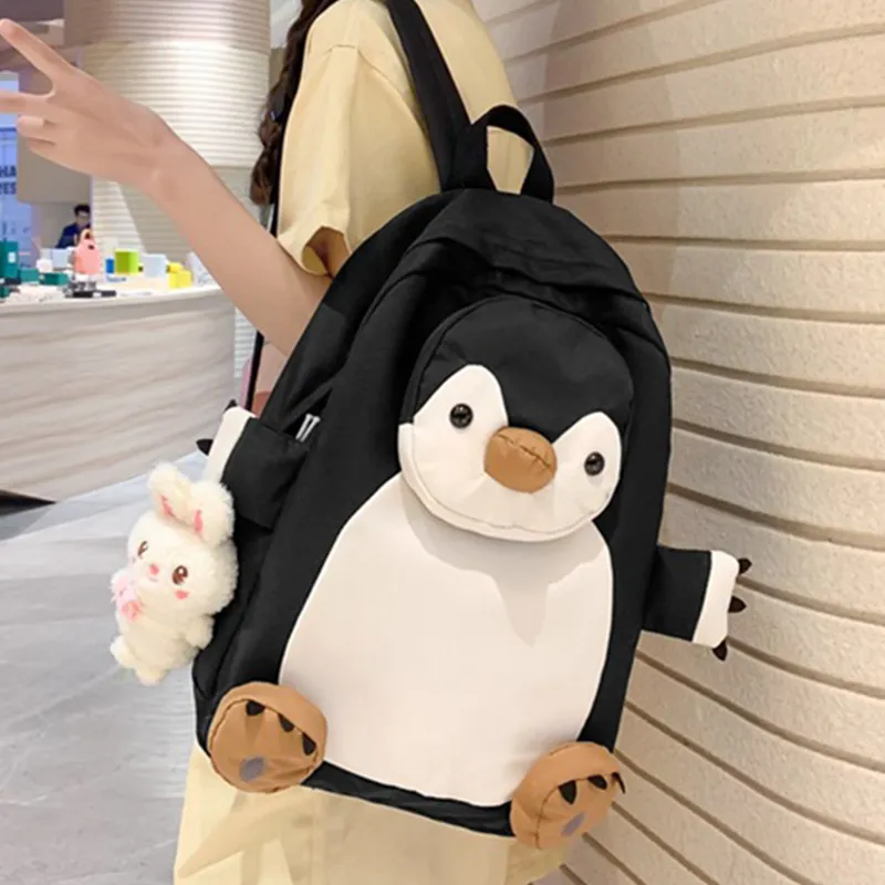 Bywhich Nylon Backpack Unisex Black-2