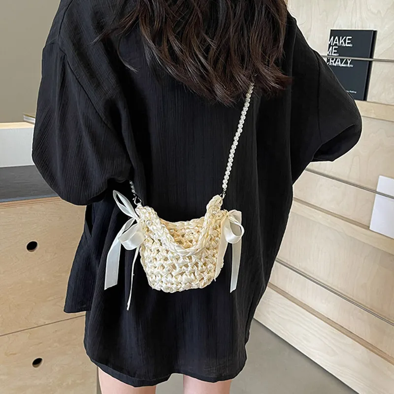 Bywhich Polyester Handbag Shoulder Bag Crossbody Bag Regular Women's White Black-5