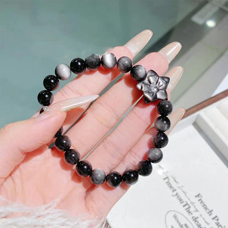 VIVIWELL Obsidian Bracelets Unisex-4