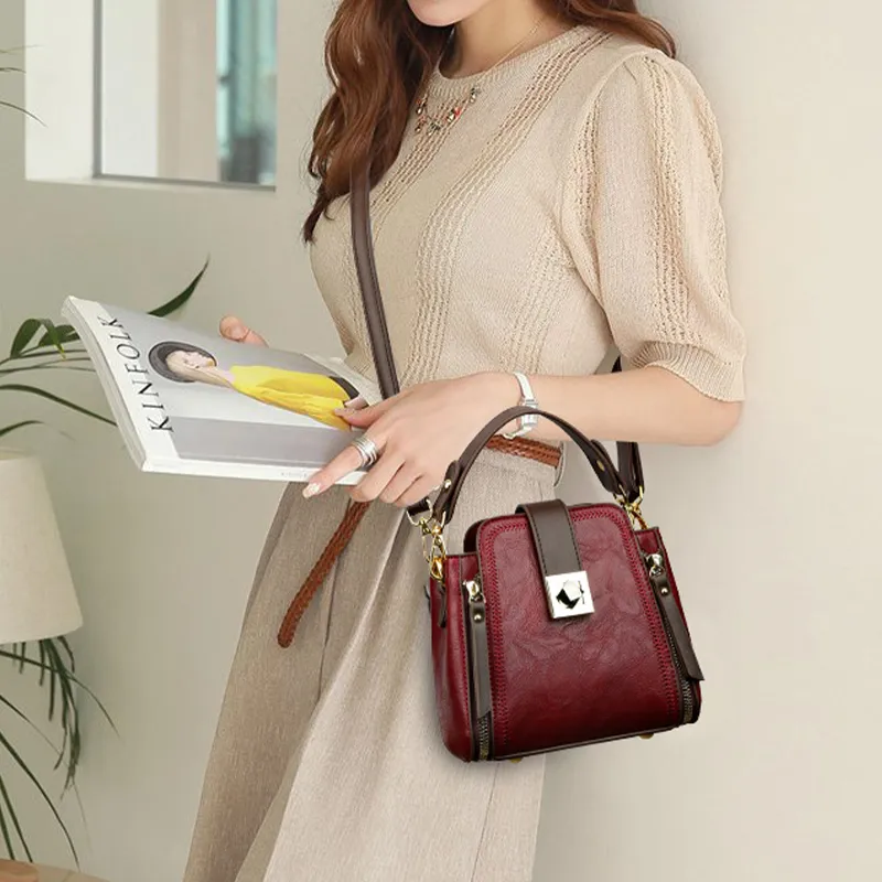 Bywhich PU One Shoulder Handbag Women's Multicolor-9