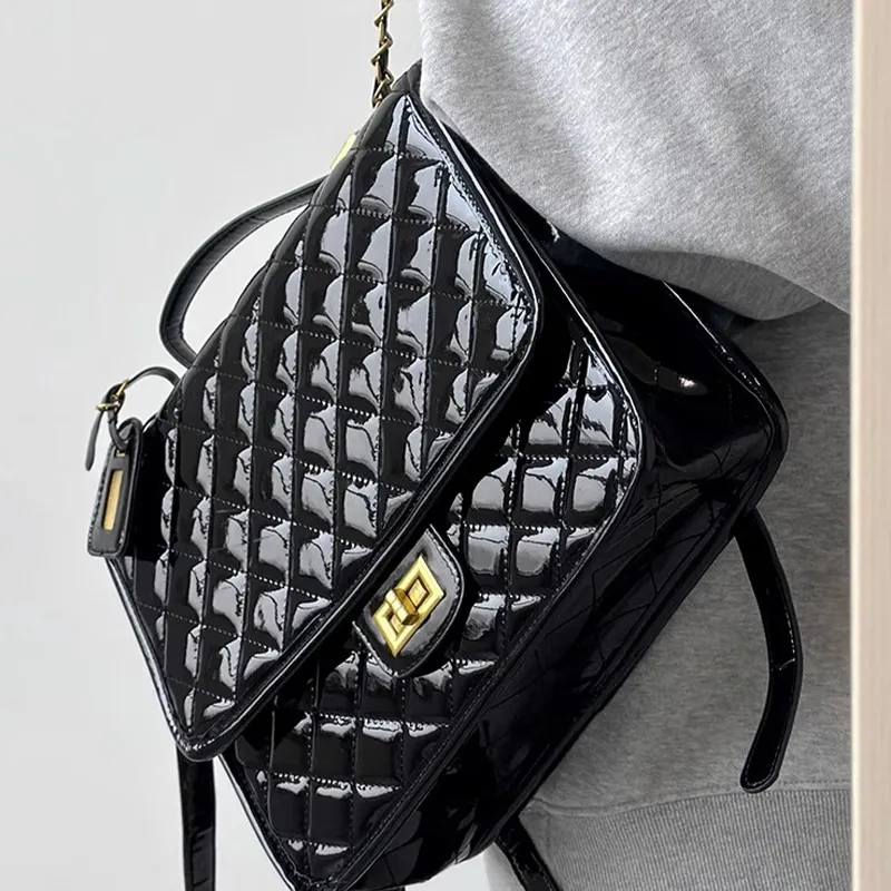 Bywhich PU Backpack Regular Women's Black-8