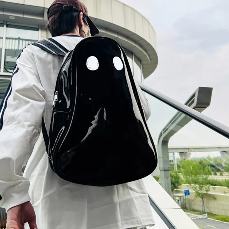Bywhich PVC Backpack Regular Unisex White Green-7