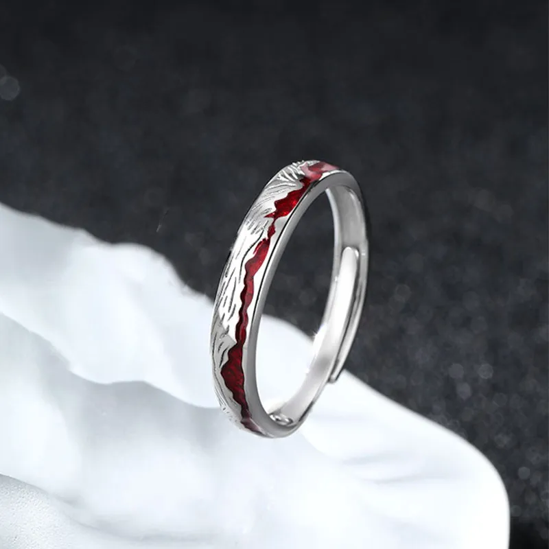 VIVIWELL 999 Fine Silver Rings Unisex-6