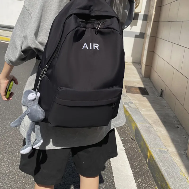 Bywhich Nylon Backpack Regular Unisex Red/Black/White/Gray-4