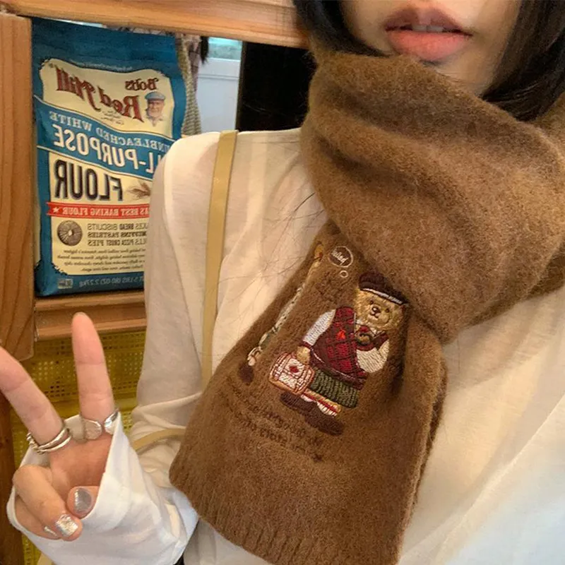 VIVIWELL Knit Scarves Unisex-6