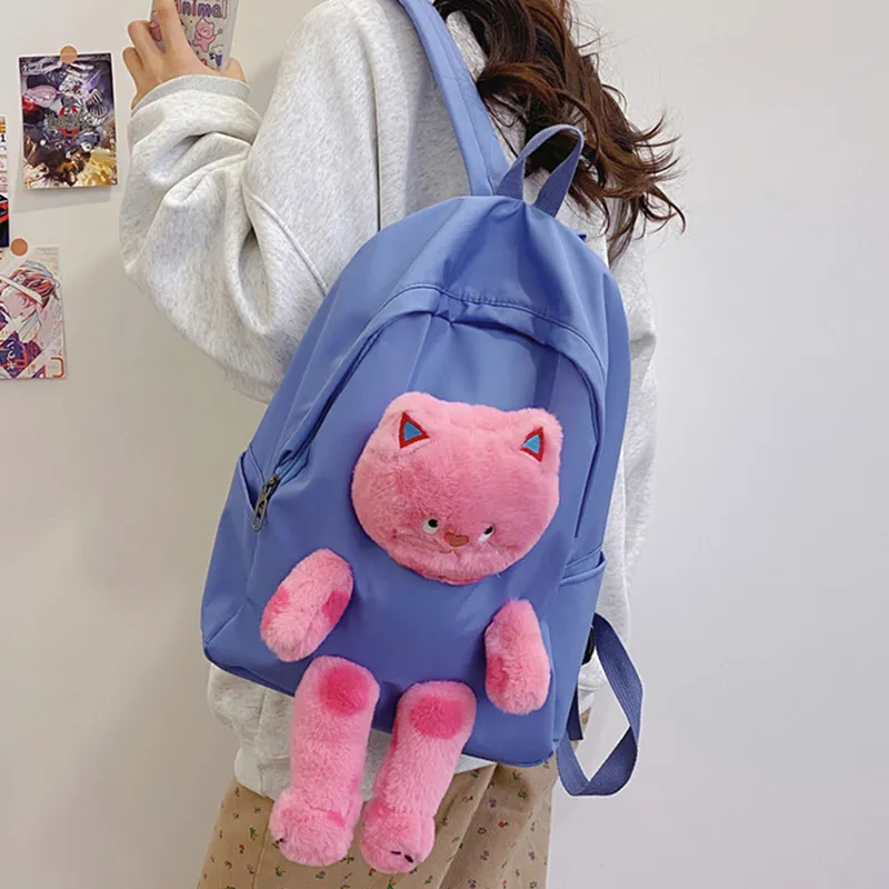 Bywhich Nylon Backpack Women's Blue-3