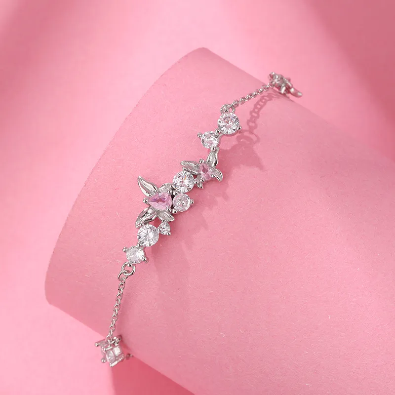 KOOKISS S925 Silver Hand Accessory Bracelet Women's-3