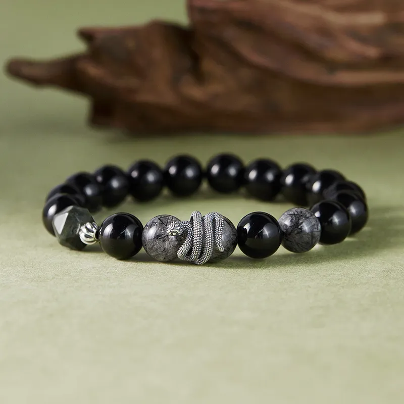 ASTAR HADES Obsidian Bracelets Men's-1