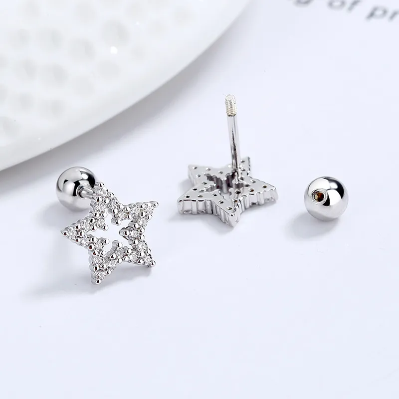VIVIWELL S925 Silver Stud Earrings Women's-2