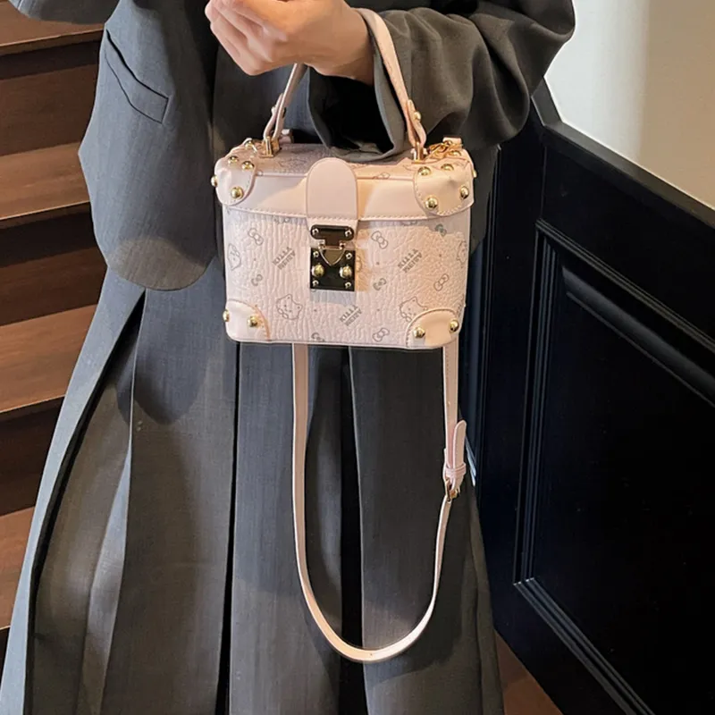 Bywhich PU Box Bag, One Shoulder Handbag Women's Multicolor-6