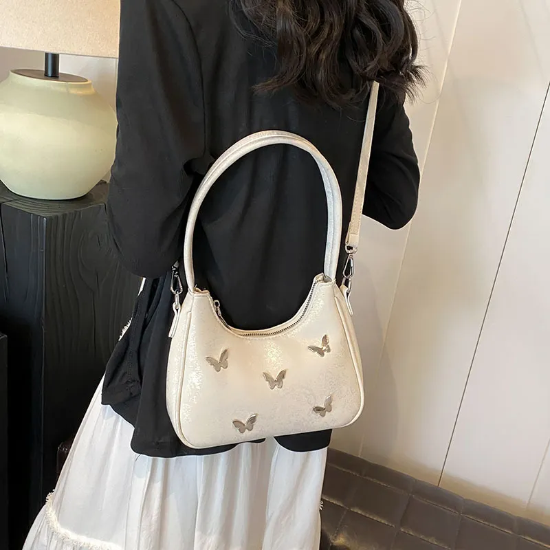 Bywhich PU Shoulder Bag Regular Women's Black/White/Silver-1