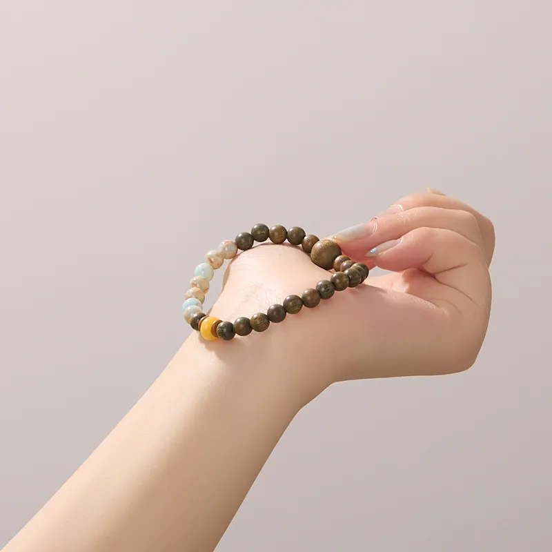 ASTAR HADES Green Sandalwood Bracelets Unisex-2