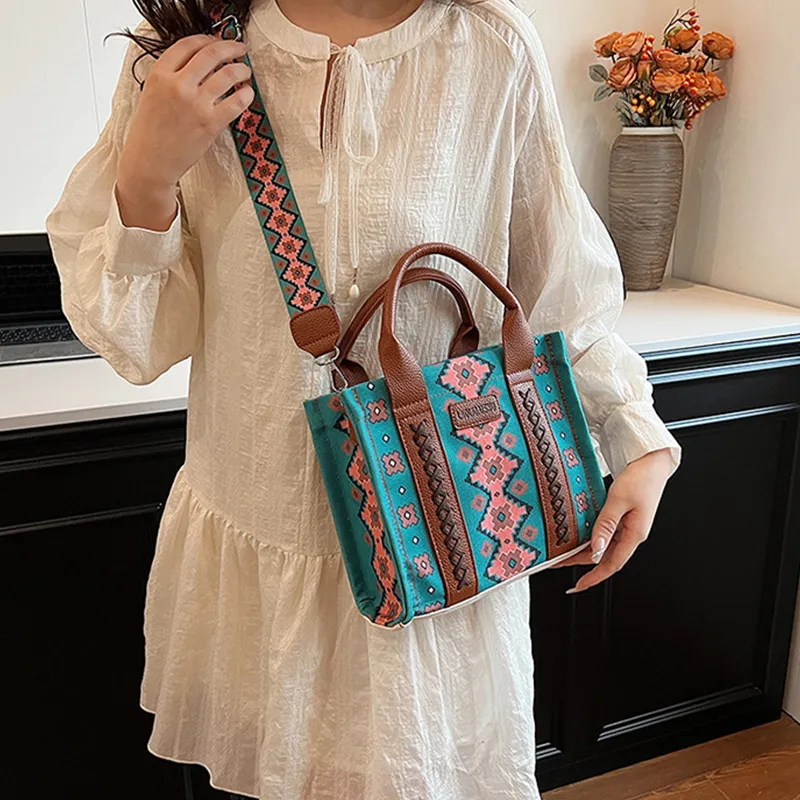 Bywhich Canvas Crossbody One Shoulder Handbag Regular Women's Multicolor-7