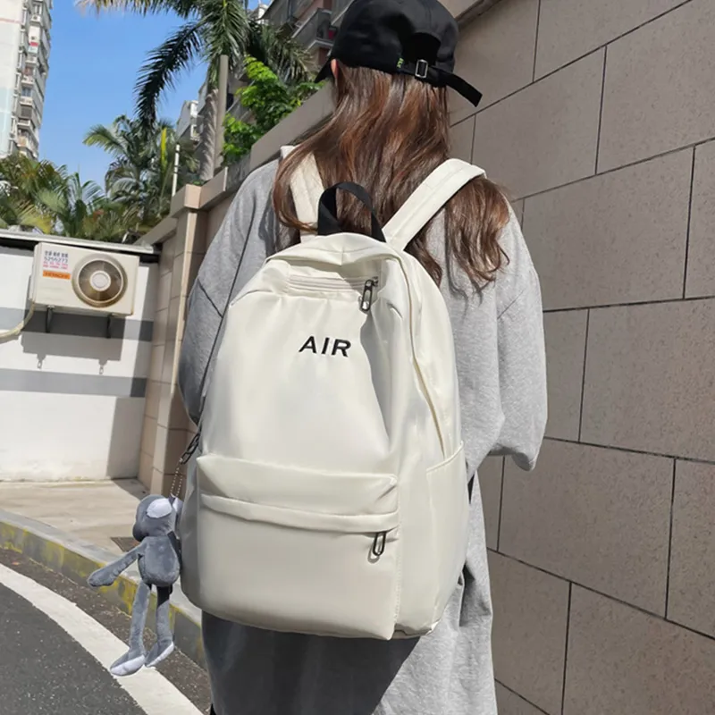 Bywhich Nylon Backpack Regular Unisex Red/Black/White/Gray-11