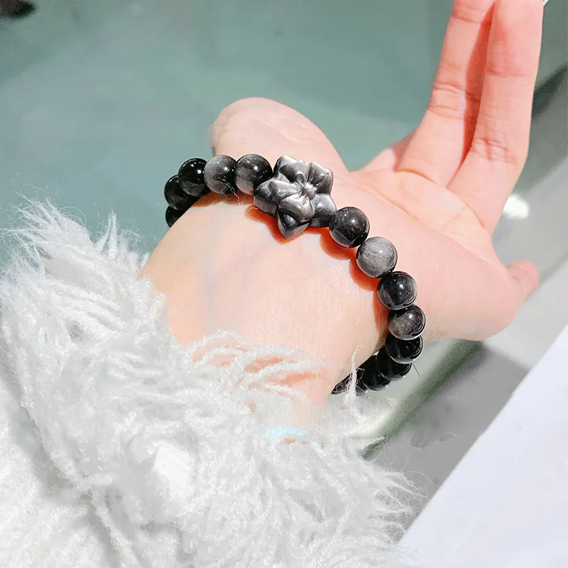VIVIWELL Obsidian Bracelets Unisex-2