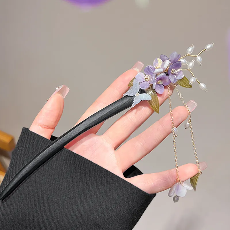 VIVIWELL Wooden Hairpins Women's-3