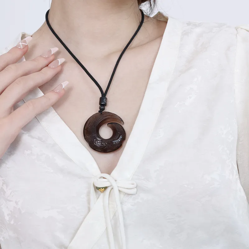 ASTAR HADES Obsidian Jade Necklaces Unisex-2