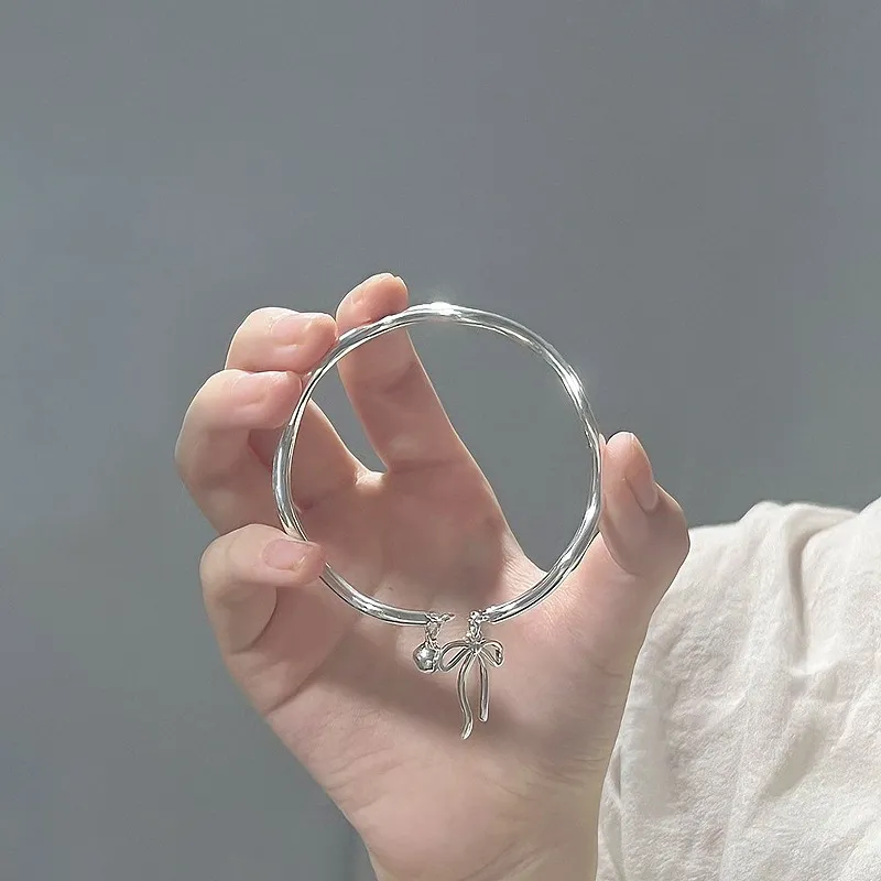 YINSHANGYA S999 Fine Silver Bangles Women's-4