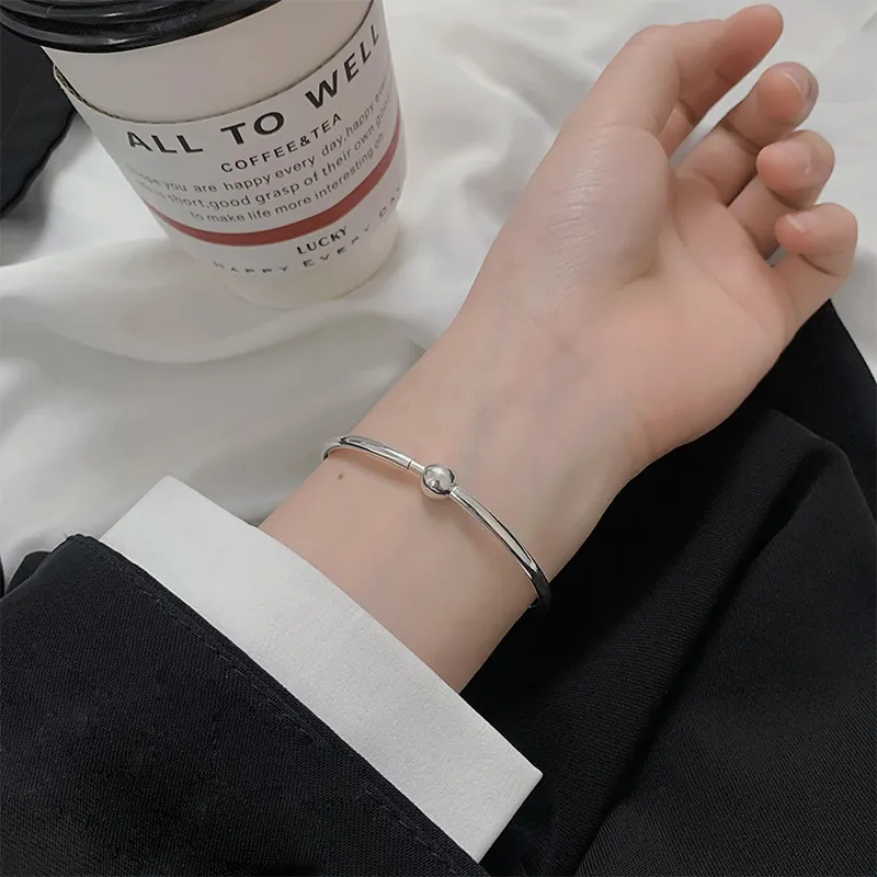 VIVIWELL S925 Silver Bangles Unisex-1