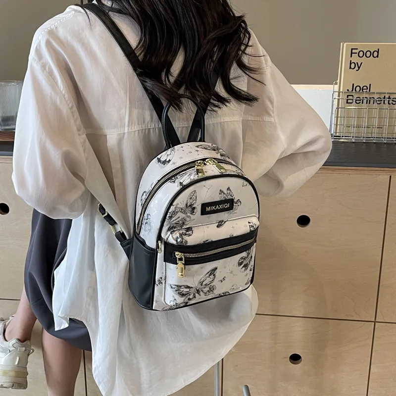 Bywhich PU Backpack Women's Black-1