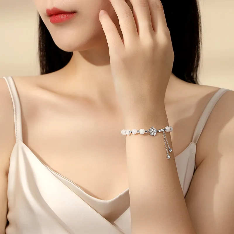 YINSHANGYA Bracelets White Jade Women's-3