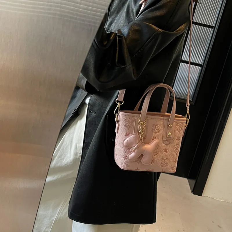 Bywhich PU Basket Bag, Shoulder Bag, Handbag Women's Multicolor-6