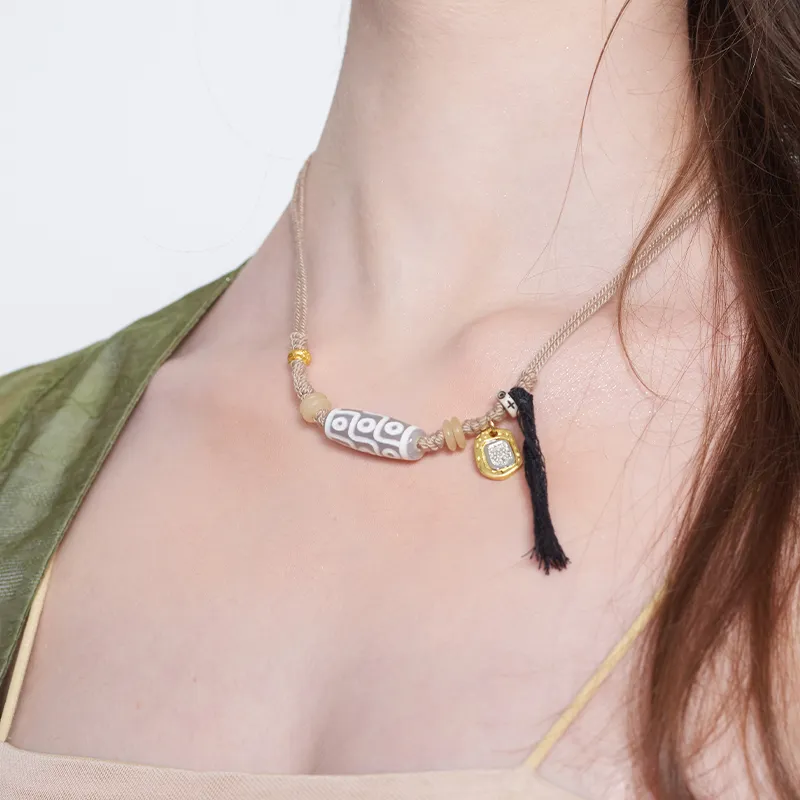 ASTAR HADES Agate Jade Necklaces Unisex-4