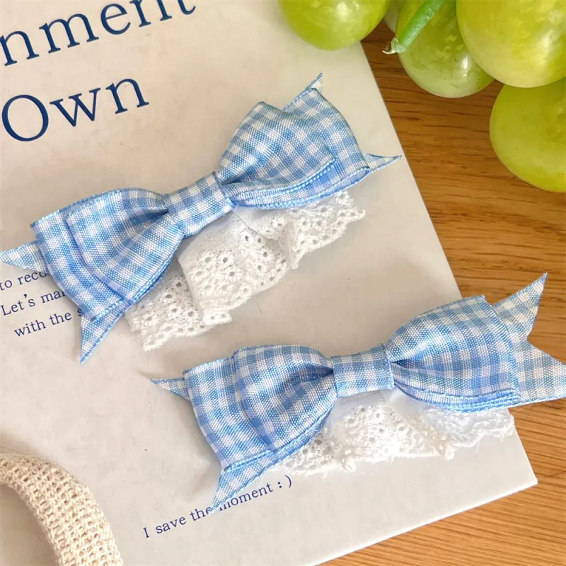 VIVIWELL Fabric Hair Clips Women's-3