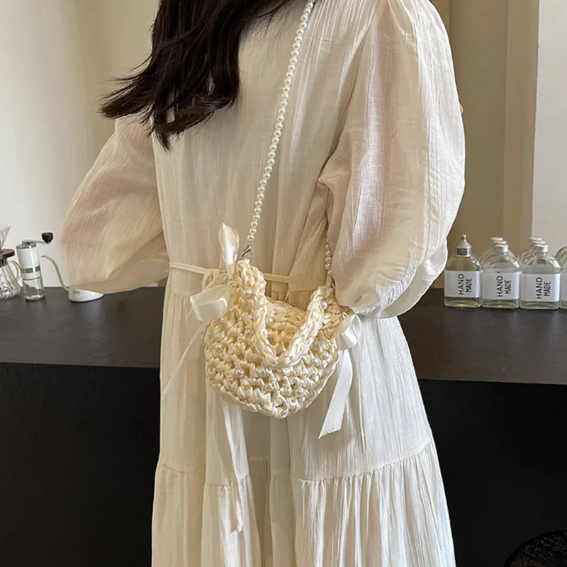 Bywhich Polyester Handbag Shoulder Bag Crossbody Bag Regular Women's White Black-3