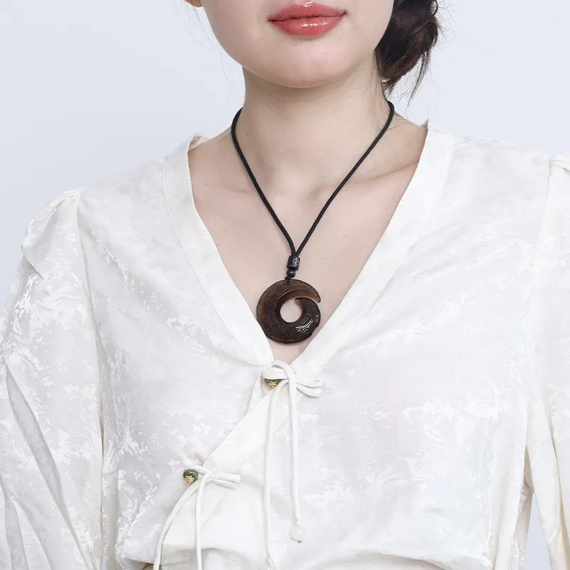 ASTAR HADES Obsidian Jade Necklaces Unisex-3