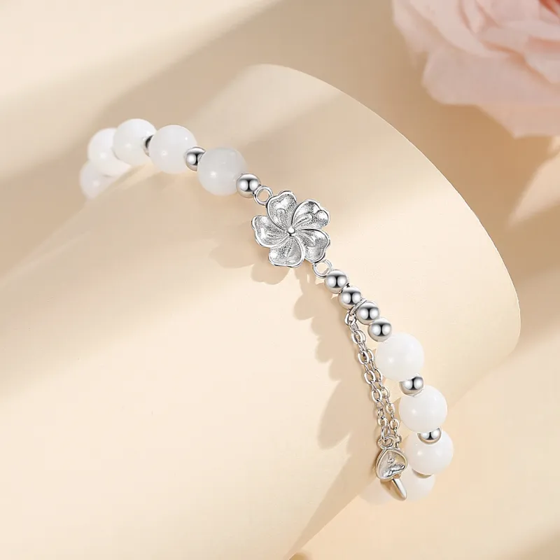 YINSHANGYA Bracelets White Jade Women's-1