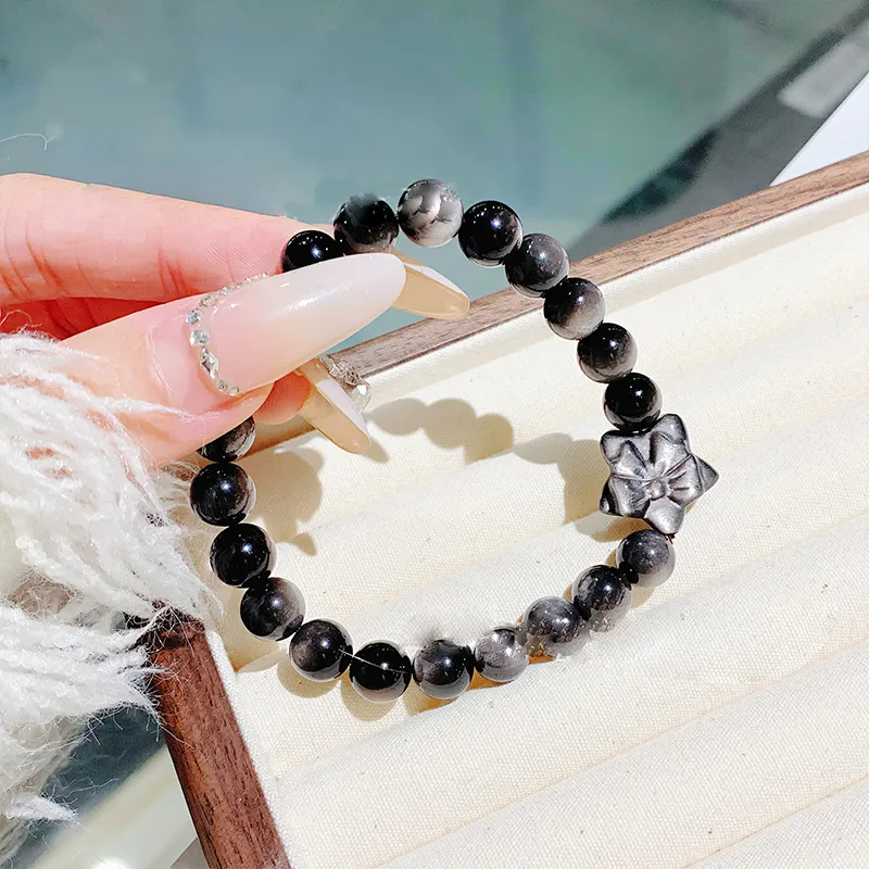 VIVIWELL Obsidian Bracelets Unisex-3