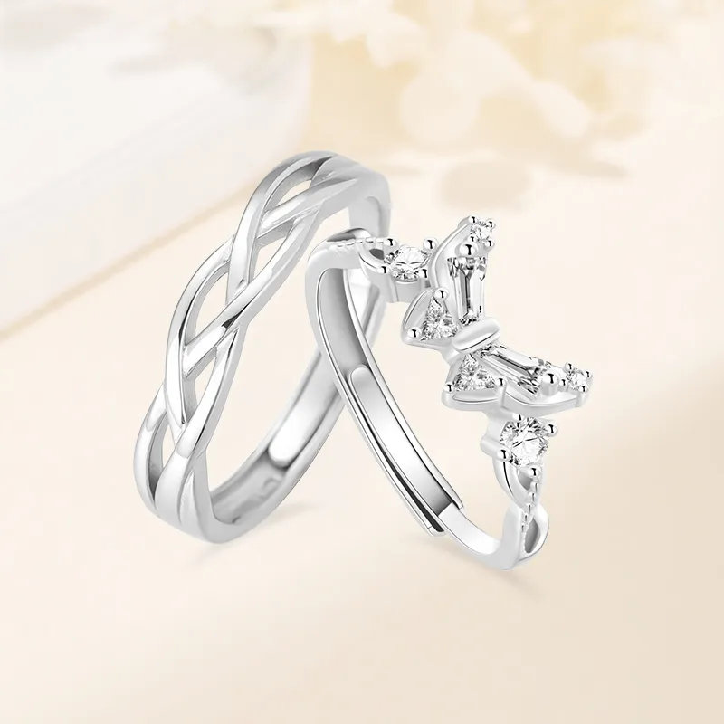 VIVIWELL S925 Silver Rings Unisex-1