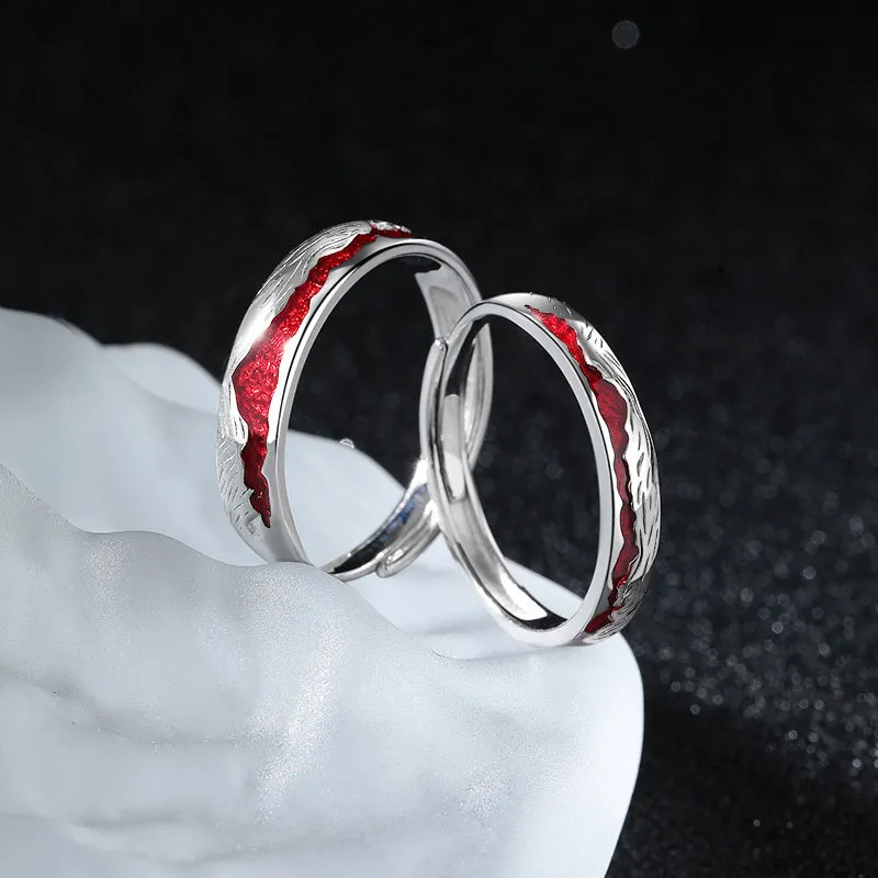 VIVIWELL 999 Fine Silver Rings Unisex-2