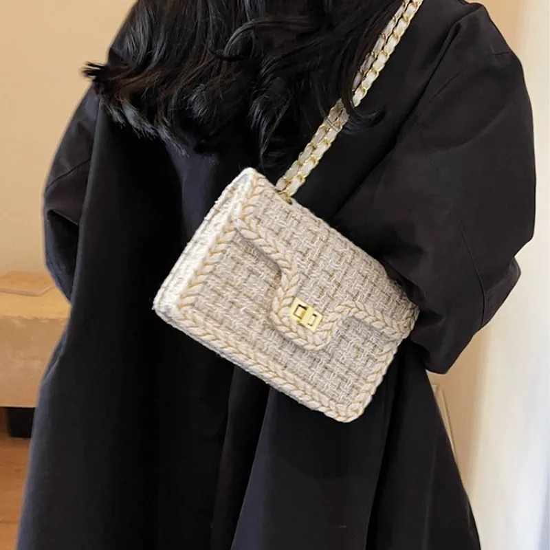 Bywhich Woolen Shoulder Bag Crossbody Bag Regular Women's White-2