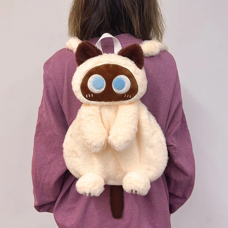 Bywhich Plush Backpack Regular Women's Black/White-7