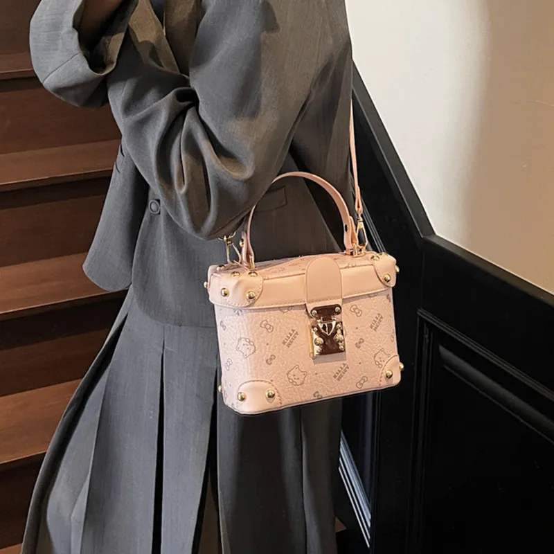 Bywhich PU Box Bag, One Shoulder Handbag Women's Multicolor-5