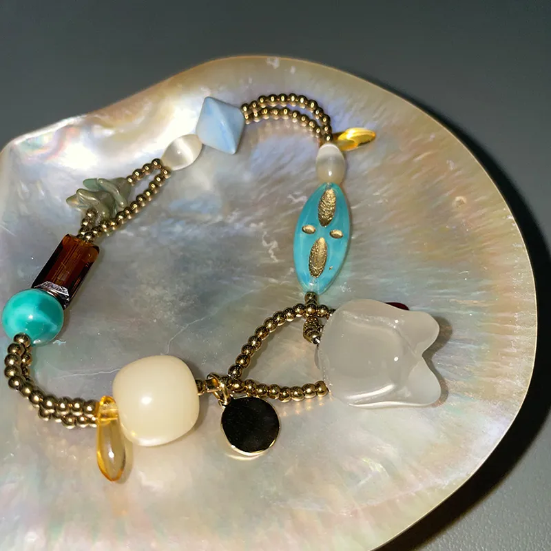 VIVIWELL Colored Glaze Rope Bracelets Unisex-1